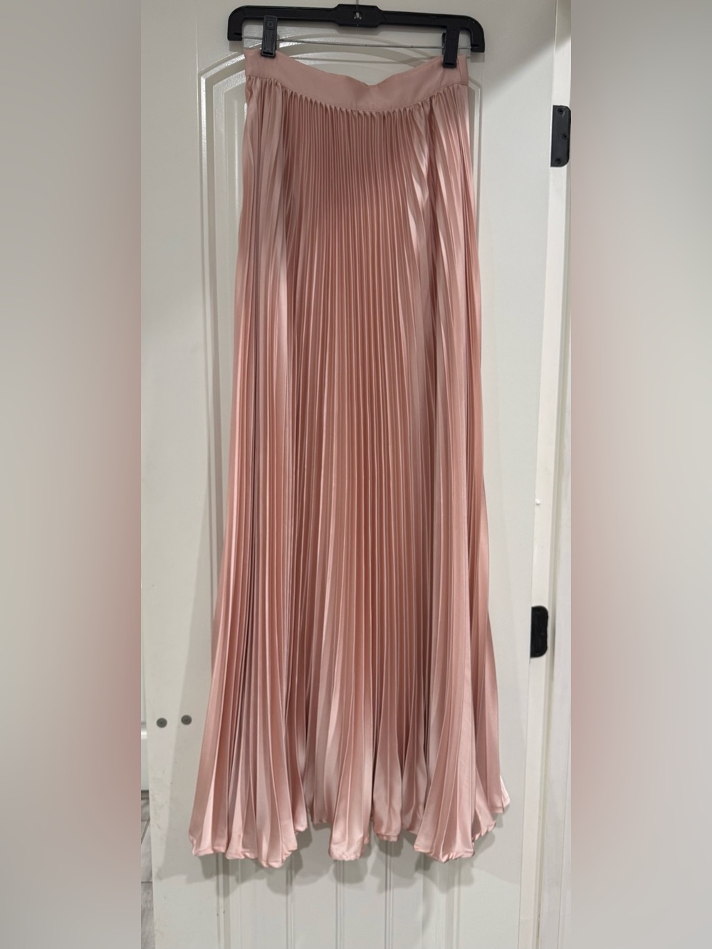 pink maxi skirt